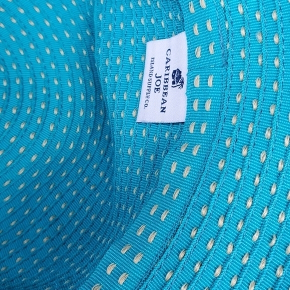 Caribbean‎ Joe Turquoise boho Floppy Hat - Picture 7 of 8